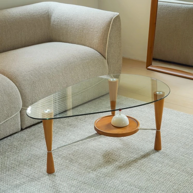 Floating island glass coffee table coffee table, medieval solid wood living room side table modern classic Bauhaus
Floating island glass coffee table coffee table, medieval solid wood living room side table modern classic Bauhaus