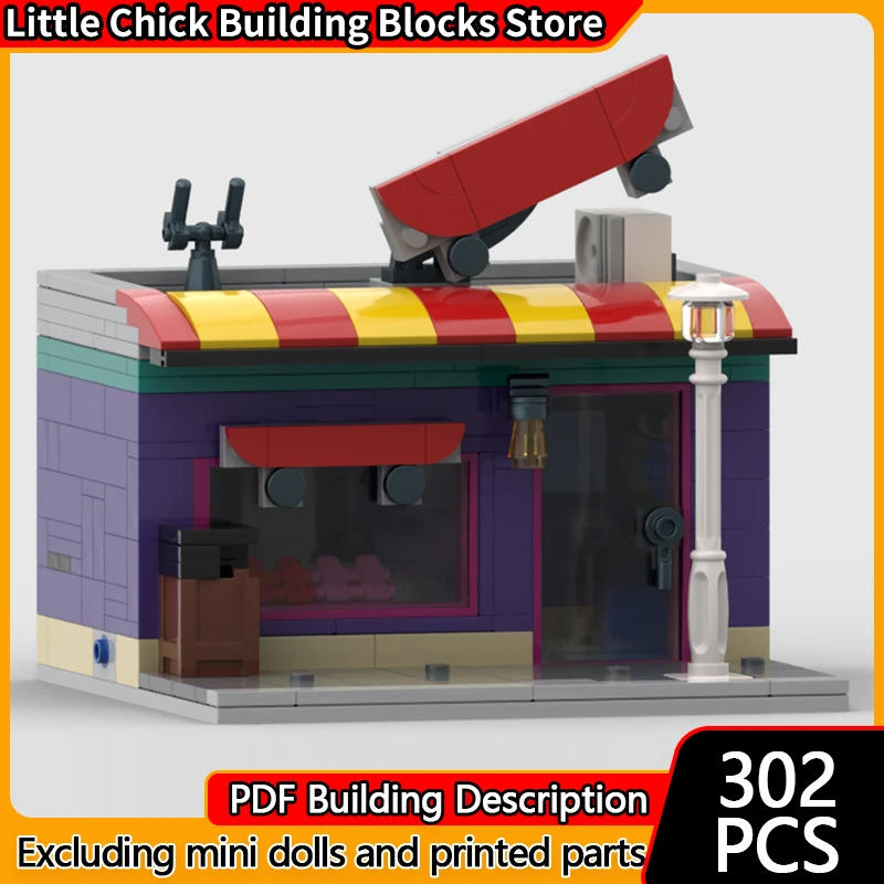 Модель City Street View MOC, строительные кирпичи, магазин для небольших скейтбординга, модульная технология, детские праздничные подарки, сборные игрушки, костюм
Модель City Street View MOC, строительные кирпичи, магазин для небольших скейтбординга, модульная технология, детские праздничные подарки, сборные игрушки, костюм