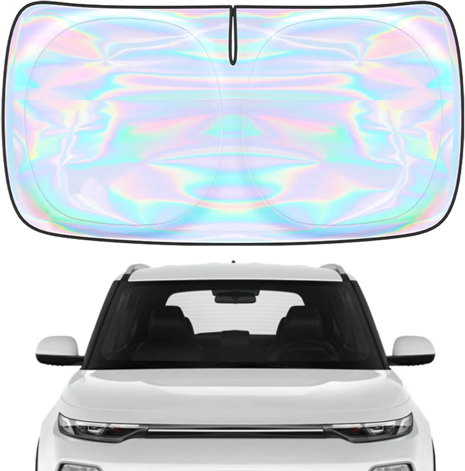 Custom Fit Kia Soul 2020-2026 Windshield Sun Shade - 4-Layer Foldable Sun Visor Blocks UV, Keeps Car Cooler
Custom Fit Kia Soul 2020-2026 Windshield Sun Shade - 4-Layer Foldable Sun Visor Blocks UV, Keeps Car Cooler