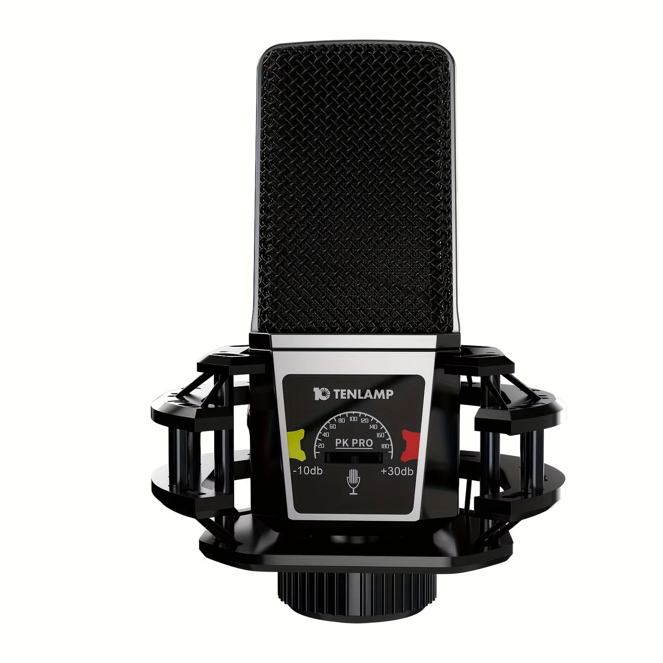 Tenlamp PKPRO Large Diaphragm Condenser Microphone, Dual-Circuit Professional Studio Recording Mic With 26mm Gold-Plated Sound Head, Phantom Power Compatible, Connection For Gaming, Singing, Karaoke, Video Conferencing - Stand Included
Tenlamp PKPRO Large Diaphragm Condenser Microphone, Dual-Circuit Professional Studio Recording Mic With 26mm Gold-Plated Sound Head, Phantom Power Compatible, Connection For Gaming, Singing, Karaoke, Video Conferencing - Stand Included