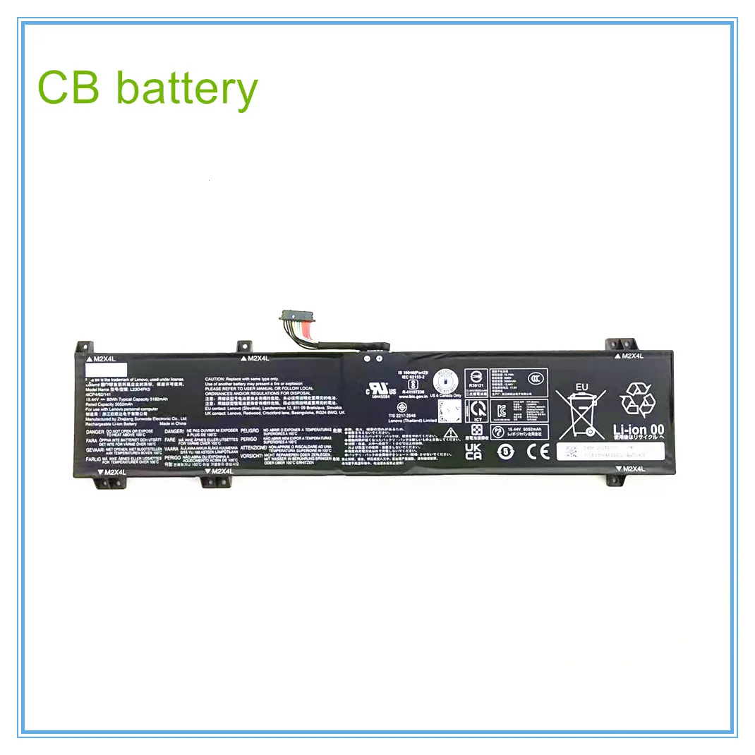 L23M4PK5 15,44 В 80 Втч 5182 мАч Аккумулятор для ноутбука 5 16IRX9 Y7000P R7000P 2024 серии L23B4PK5 L23C4PK5 L23D4PK5
L23M4PK5 15,44 В 80 Втч 5182 мАч Аккумулятор для ноутбука 5 16IRX9 Y7000P R7000P 2024 серии L23B4PK5 L23C4PK5 L23D4PK5