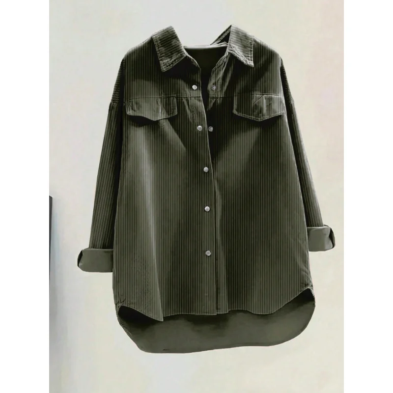 2025Женская одежда для внешней торговли с длинными рукавами, вельветовая рубашка, новая рубашка с подкладкой больших размеров, пальто, кардиган, топ
2025Женская одежда для внешней торговли с длинными рукавами, вельветовая рубашка, новая рубашка с подкладкой больших размеров, пальто, кардиган, топ