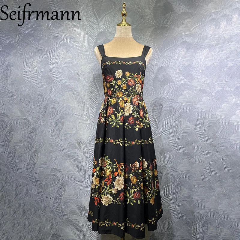 Seifrmann 2026 Spring Women's clothing New Fashionable High Quality Suspenders Cotton Printed Waist cinching Dress
Seifrmann 2026 Spring Women's clothing New Fashionable High Quality Suspenders Cotton Printed Waist cinching Dress
