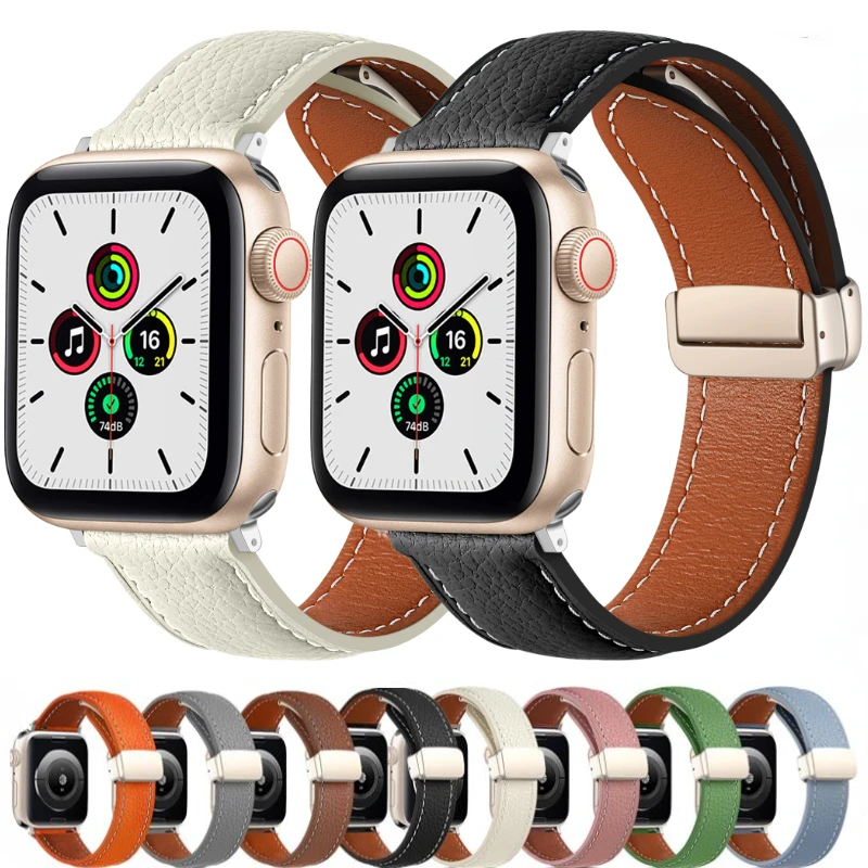 Кожаный ремешок для Apple watch Ultra 49 мм 8 7 45 мм 41 мм, браслет с магнитной застежкой для iwatch 6 5 4 3 SE 44 мм 42 мм 40 мм
Кожаный ремешок для Apple watch Ultra 49 мм 8 7 45 мм 41 мм, браслет с магнитной застежкой для iwatch 6 5 4 3 SE 44 мм 42 мм 40 мм