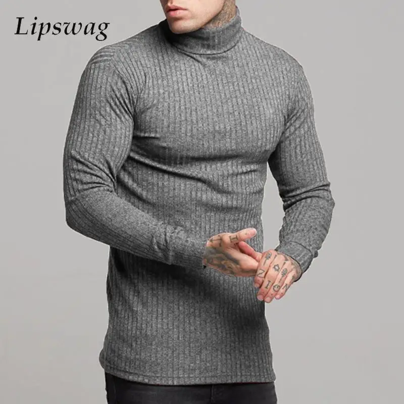 Autumn Fashion Slim Bottoming Tops Men Sweater Knitted Long Sleeve Turtleneck Casual Jumper Mens Fashion Solid Color Sweaters
Autumn Fashion Slim Bottoming Tops Men Sweater Knitted Long Sleeve Turtleneck Casual Jumper Mens Fashion Solid Color Sweaters