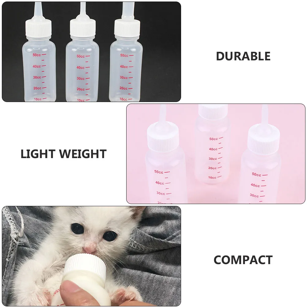 8 Pcs Pet Bottle Milk Cat Products Kitten Feeding Feeder Baby Bottles for Nursing Small Newborn
8 Pcs Pet Bottle Milk Cat Products Kitten Feeding Feeder Baby Bottles for Nursing Small Newborn
