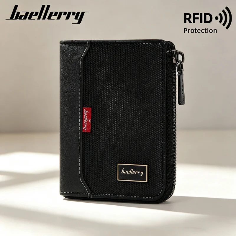 Baellerry New RFID Men Wallets Simple Zipper Coin Pocket Male Wallet High Quality Photo Holder Man Money Clips
Baellerry New RFID Men Wallets Simple Zipper Coin Pocket Male Wallet High Quality Photo Holder Man Money Clips