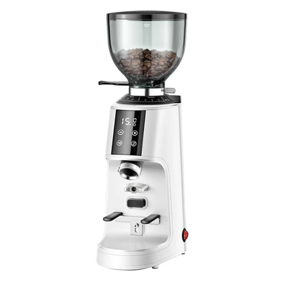 Professional 64mm Burr Coffee Grinder with Adjustable Electronic Timer LED Display Anti-Static Coffee Bean Grinder
Professional 64mm Burr Coffee Grinder with Adjustable Electronic Timer LED Display Anti-Static Coffee Bean Grinder