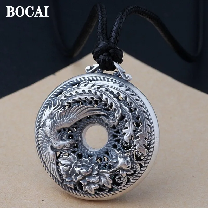 Новинка от BOCAI, настоящая Серебряная филигранная поделка S990, Женская Бриллиантовая одежда в стиле Феникса, ожерелье с Пионом, женская подвеска
Новинка от BOCAI, настоящая Серебряная филигранная поделка S990, Женская Бриллиантовая одежда в стиле Феникса, ожерелье с Пионом, женская подвеска