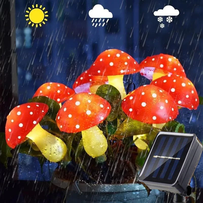 LED Fairy Lights 8 Head Outdoor Solar Mushroom Lawn Lamp Wedding Decor Garden Lights for Yard Patio Pathway Camping Decor
LED Fairy Lights 8 Head Outdoor Solar Mushroom Lawn Lamp Wedding Decor Garden Lights for Yard Patio Pathway Camping Decor