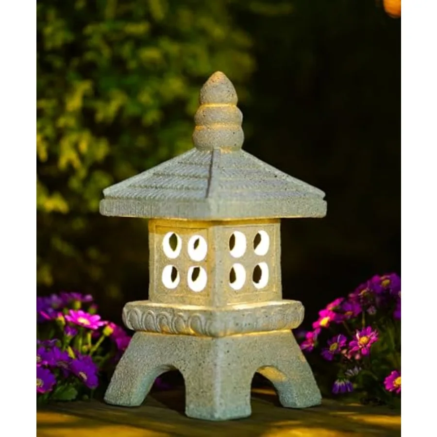Solar Pagoda Garden Statues:11.5 Inch Outdoor Waterproof Resin Zen Decor for Landscape Balcony Patio Porch Yard Ornament Gray
Solar Pagoda Garden Statues:11.5 Inch Outdoor Waterproof Resin Zen Decor for Landscape Balcony Patio Porch Yard Ornament Gray