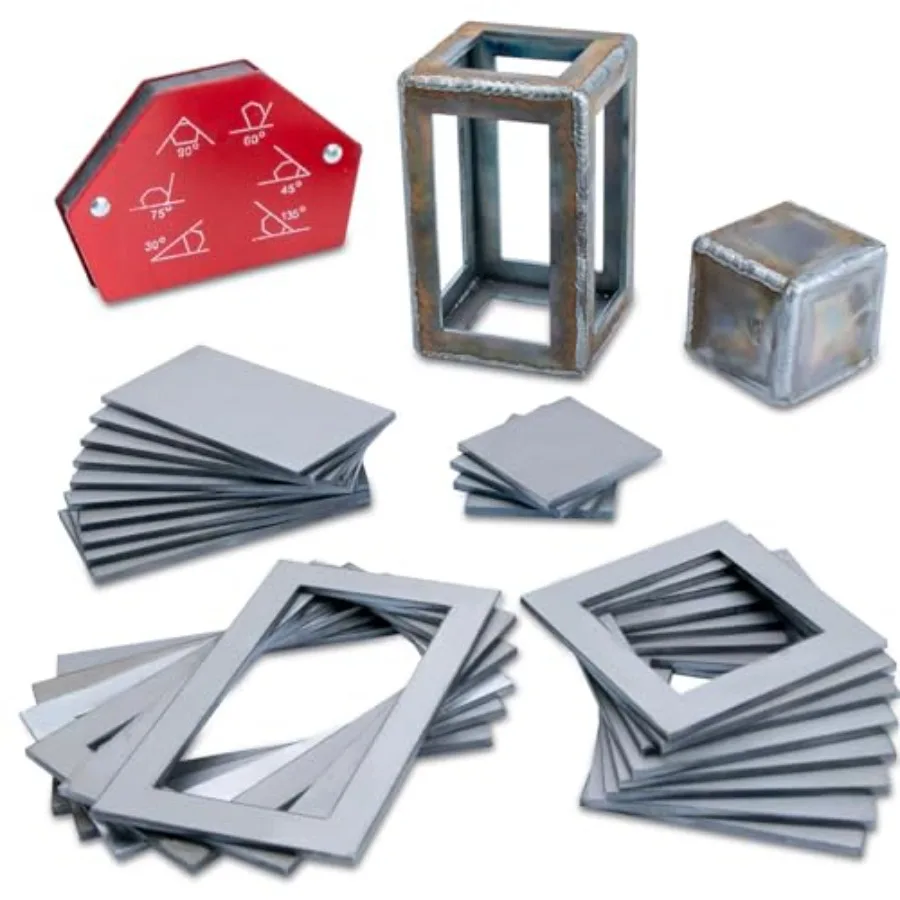 【Spot goods】40 PCS Welding Coupons Welding Practice Kit Made Of 11 Gauge Premium Mild Steel 3×3" 3×5" With Welding Magnet Suita
【Spot goods】40 PCS Welding Coupons Welding Practice Kit Made Of 11 Gauge Premium Mild Steel 3×3" 3×5" With Welding Magnet Suita