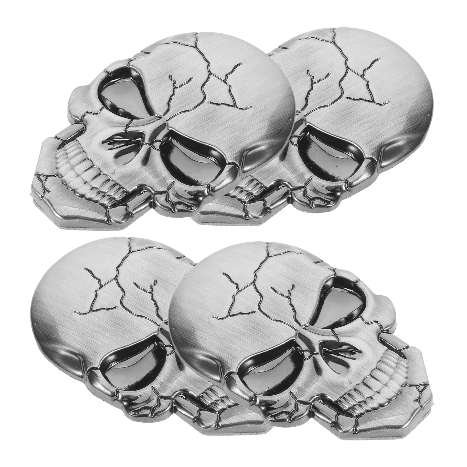 4Pcs Skull Car Stickers Metal 3D Emblems Automotive Exterior Decoration Decals for Vehicle Hood Bumper DIY Scratch Resistant
4Pcs Skull Car Stickers Metal 3D Emblems Automotive Exterior Decoration Decals for Vehicle Hood Bumper DIY Scratch Resistant