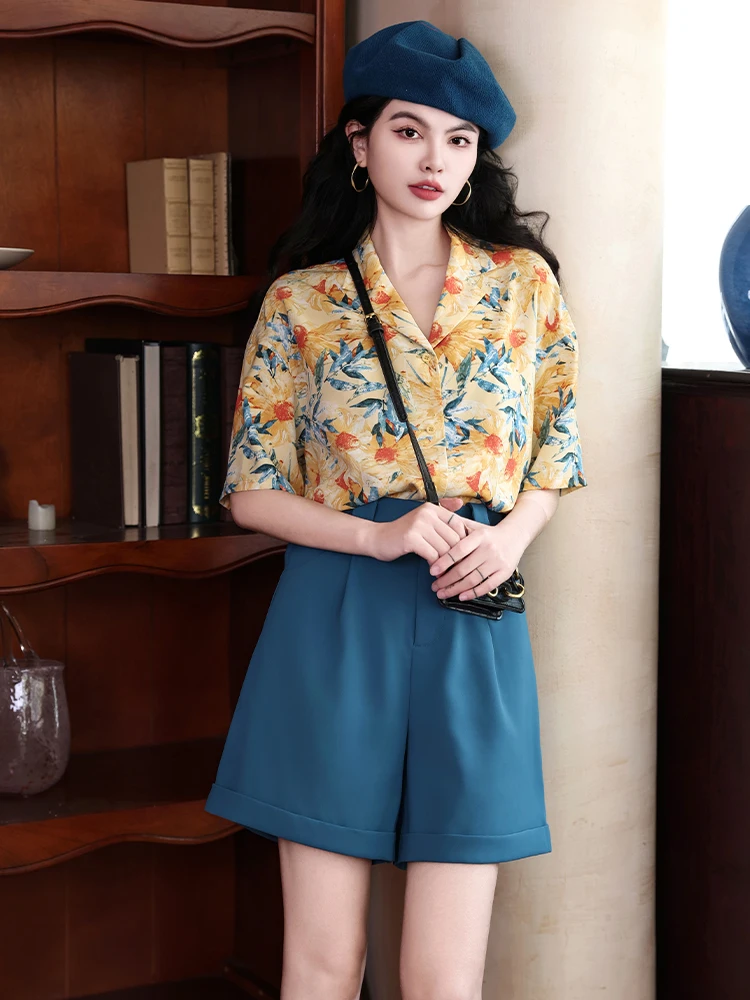A-Line Wide Leg Short Pants Retro Simple Casual High Waist Polyester Fiber Commute Style Summer New Workwear Trousers
A-Line Wide Leg Short Pants Retro Simple Casual High Waist Polyester Fiber Commute Style Summer New Workwear Trousers