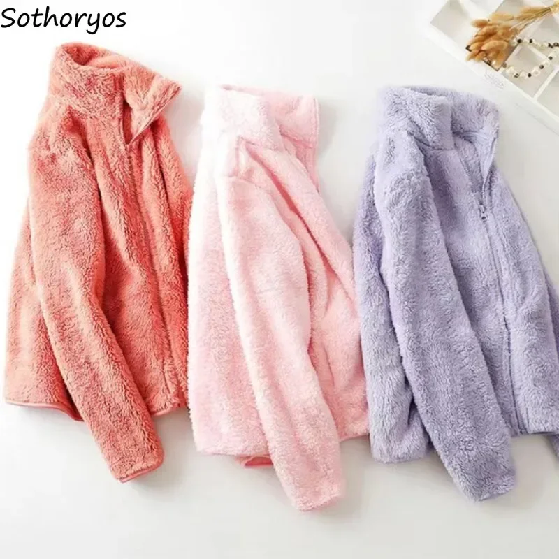 Coral Velvet Jackets Women Winter Thicker Outwear Solid Slouchy Keep Warm Coats Cold Wear All-match Female Popular Daily Chic
Coral Velvet Jackets Women Winter Thicker Outwear Solid Slouchy Keep Warm Coats Cold Wear All-match Female Popular Daily Chic