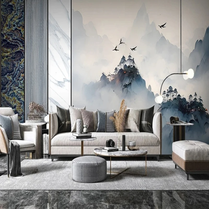 Custom Wall Murals & Wallpaper Designs Modern Chinese Style Landscape Abstract Marble Texture 3D Wall Coverings Background
Custom Wall Murals & Wallpaper Designs Modern Chinese Style Landscape Abstract Marble Texture 3D Wall Coverings Background