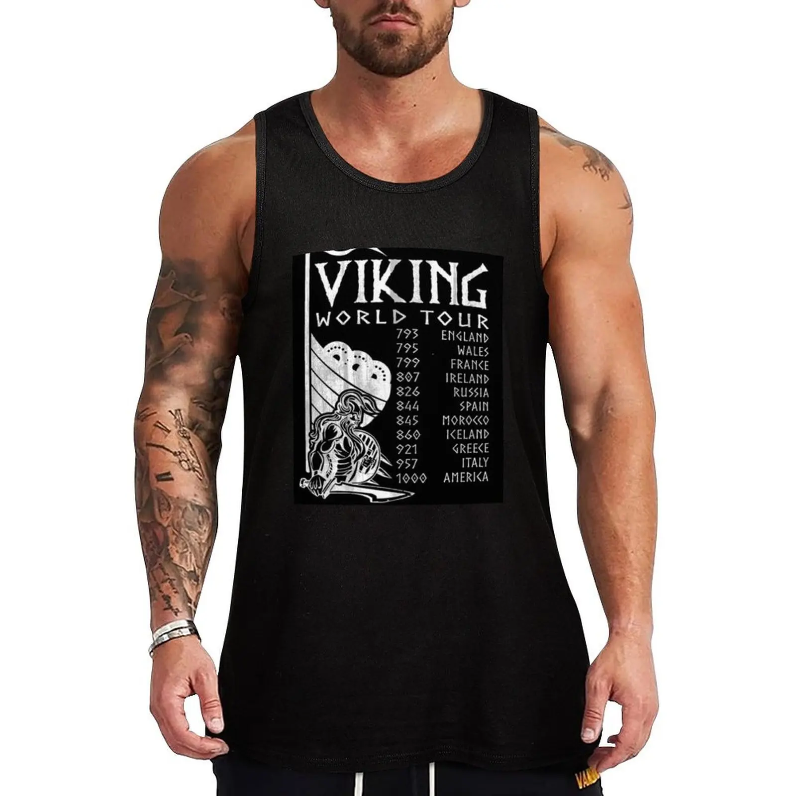 VIKING WORLD TOUR ITEMS Tank Top anime top Men's sleeveless sports clothes for men
VIKING WORLD TOUR ITEMS Tank Top anime top Men's sleeveless sports clothes for men