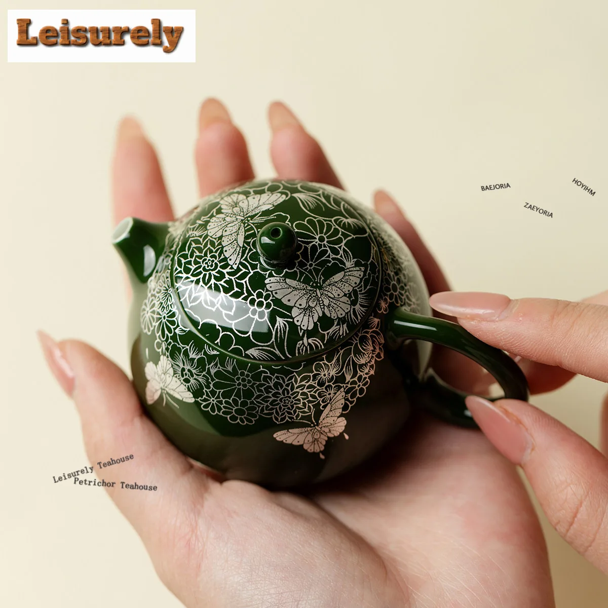 100ml Green Ripples Flow Butterfly Flower Teapot Antique Tea Infuser Pot Tea Making Kettle With Filter Cha Supplies Decoration
100ml Green Ripples Flow Butterfly Flower Teapot Antique Tea Infuser Pot Tea Making Kettle With Filter Cha Supplies Decoration