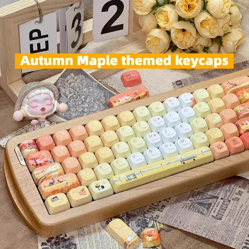 Autumn Maple Theme Keycaps Set PBT Sublimation QX3 Cherry Profile Keycaps for Mechanical Keyboard Accessories Custom Key Caps
Autumn Maple Theme Keycaps Set PBT Sublimation QX3 Cherry Profile Keycaps for Mechanical Keyboard Accessories Custom Key Caps