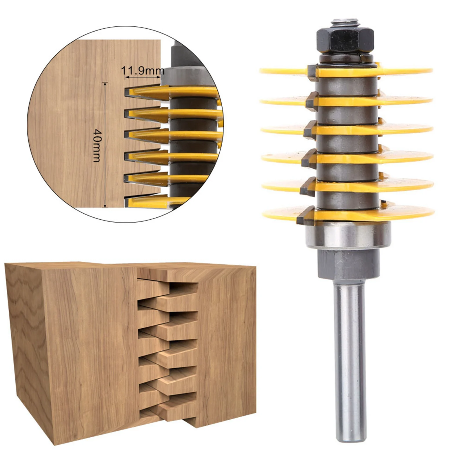 8mm Shank Finger Joint Router Bit Woodworking Milling Tenon Joint Cutter 8mm Shank Router Bit Finger Joint Router Bit Router Bit
8mm Shank Finger Joint Router Bit Woodworking Milling Tenon Joint Cutter 8mm Shank Router Bit Finger Joint Router Bit Router Bit