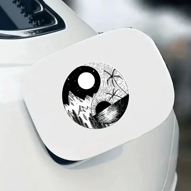 Yin Yang Tai Chi Matte Vinyl Decal, Waterproof Self-Adhesive Sticker for Car Window Bumper, Glass Metal Wood Plastic
Yin Yang Tai Chi Matte Vinyl Decal, Waterproof Self-Adhesive Sticker for Car Window Bumper, Glass Metal Wood Plastic