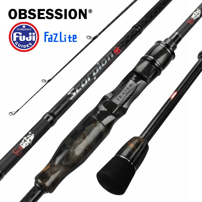 OBSESSION Scorpion 1.98m-2.28m Spinning Casting Sea Fishing Rod High Carbon Fiber Rod Pole 2 Section Fuji Part Fishing Reel Rod
OBSESSION Scorpion 1.98m-2.28m Spinning Casting Sea Fishing Rod High Carbon Fiber Rod Pole 2 Section Fuji Part Fishing Reel Rod