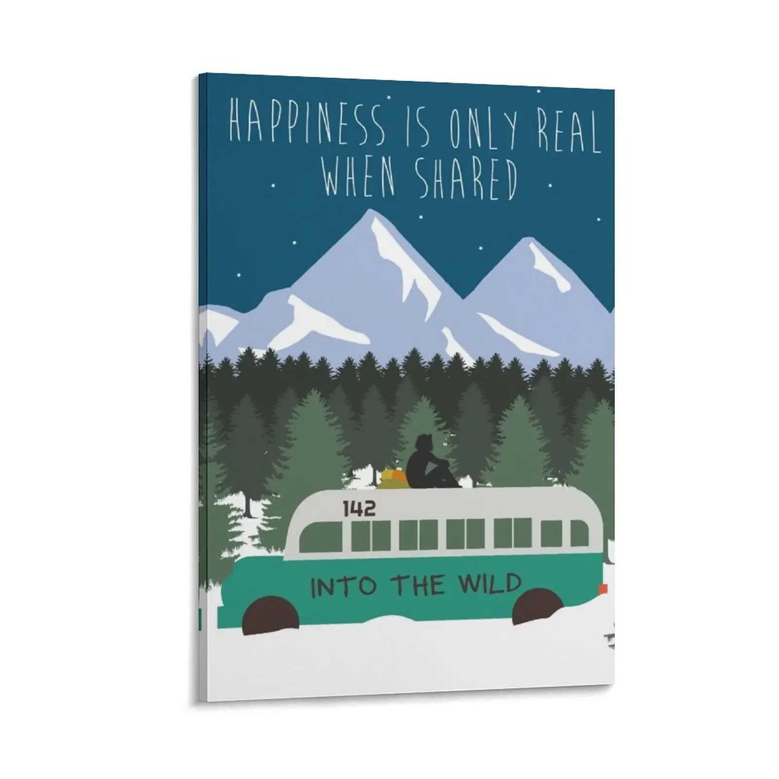 Into The Wild - Happiness Is Only Real When Shared Canvas Painting home decorations decorative wall poster
Into The Wild - Happiness Is Only Real When Shared Canvas Painting home decorations decorative wall poster