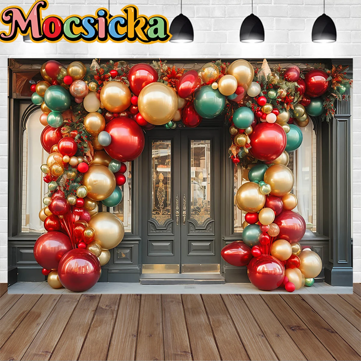 Christmas Gift Shop Backdrop Decoration Party Supplies Xmas Tree Arch Red Gold Balloon Prop Background Family Portrait Photozone
Christmas Gift Shop Backdrop Decoration Party Supplies Xmas Tree Arch Red Gold Balloon Prop Background Family Portrait Photozone