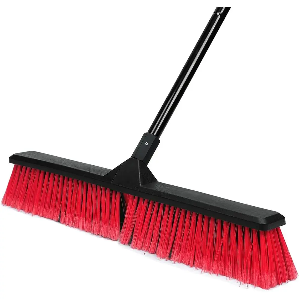 24 Push Broom with 63 Long Handle, Heavy Duty Broom for Workshop, Garage, Concrete, Patio and Deck
24 Push Broom with 63 Long Handle, Heavy Duty Broom for Workshop, Garage, Concrete, Patio and Deck