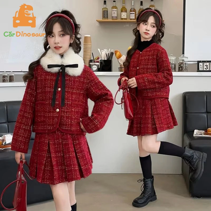 Модная юбка для девочек, зимняя детская красная детская одежда на заказ, утепленное теплое пальто с меховым воротником + юбка, костюмы из 2 предметов, одежда для подростков
Модная юбка для девочек, зимняя детская красная детская одежда на заказ, утепленное теплое пальто с меховым воротником + юбка, костюмы из 2 предметов, одежда для подростков