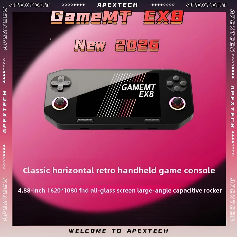 Игровая консоль GameMT EX8 2026 Android, портативная, 4.88 дюйма, 1620x1080, 3:2, стекло, Helio G99, 6 ГБ ОЗУ, 5000 мАч, активное охлаждение, двойная ОС, облачные игры
Игровая консоль GameMT EX8 2026 Android, портативная, 4.88 дюйма, 1620x1080, 3:2, стекло, Helio G99, 6 ГБ ОЗУ, 5000 мАч, активное охлаждение, двойная ОС, облачные игры