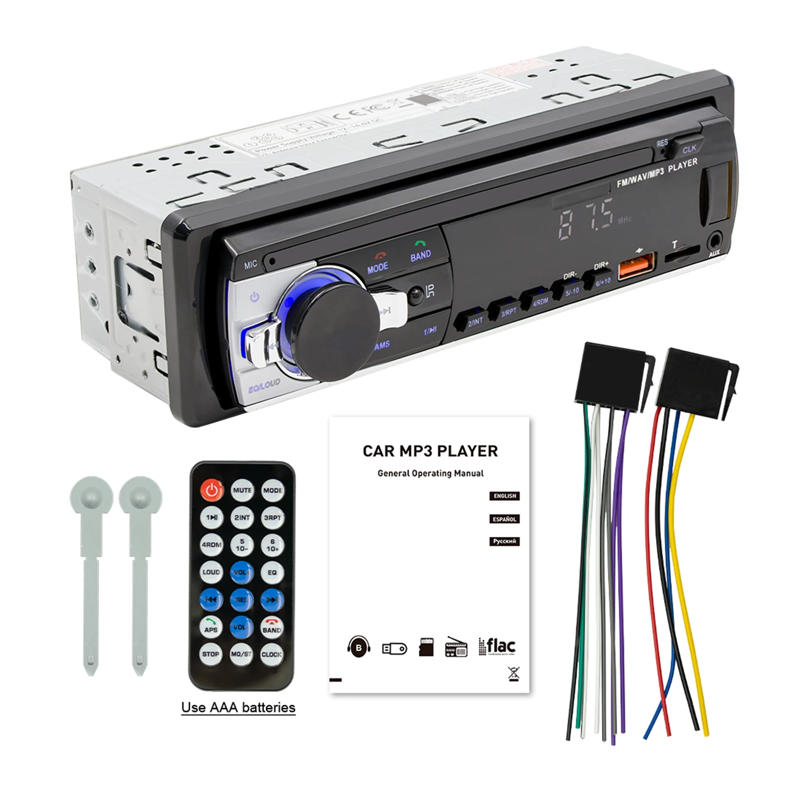 ABS MP3 Player Bluetooth ForAUX Cable Connection Function Plug-in USB Flash Drive Radio Radio Stereo
ABS MP3 Player Bluetooth ForAUX Cable Connection Function Plug-in USB Flash Drive Radio Radio Stereo