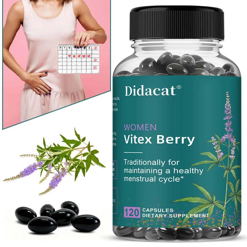 Vitex Berry Extract Capsules, Herbal Nutritional Supplement for Women Menopause, Supports Sleep, Gentle Physical & Emotional
Vitex Berry Extract Capsules, Herbal Nutritional Supplement for Women Menopause, Supports Sleep, Gentle Physical & Emotional