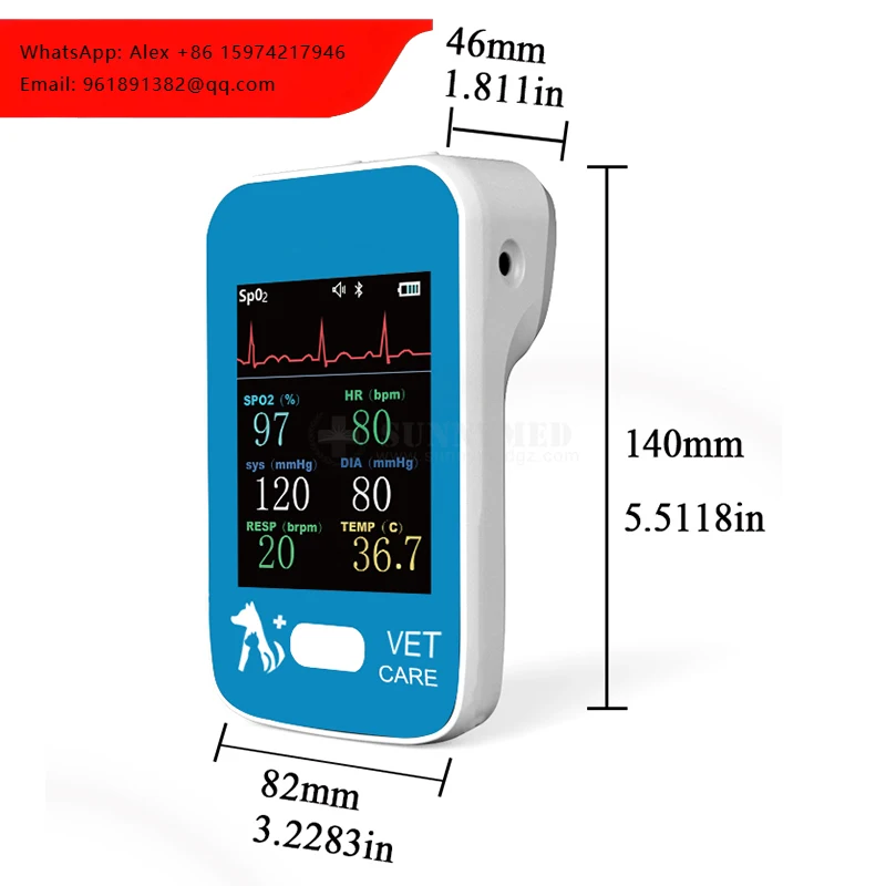 SY-AM6200 Vital Portable Pet Multi-parameter Ambulance Emergency Veterinary Monitor For Vet Clinic
SY-AM6200 Vital Portable Pet Multi-parameter Ambulance Emergency Veterinary Monitor For Vet Clinic