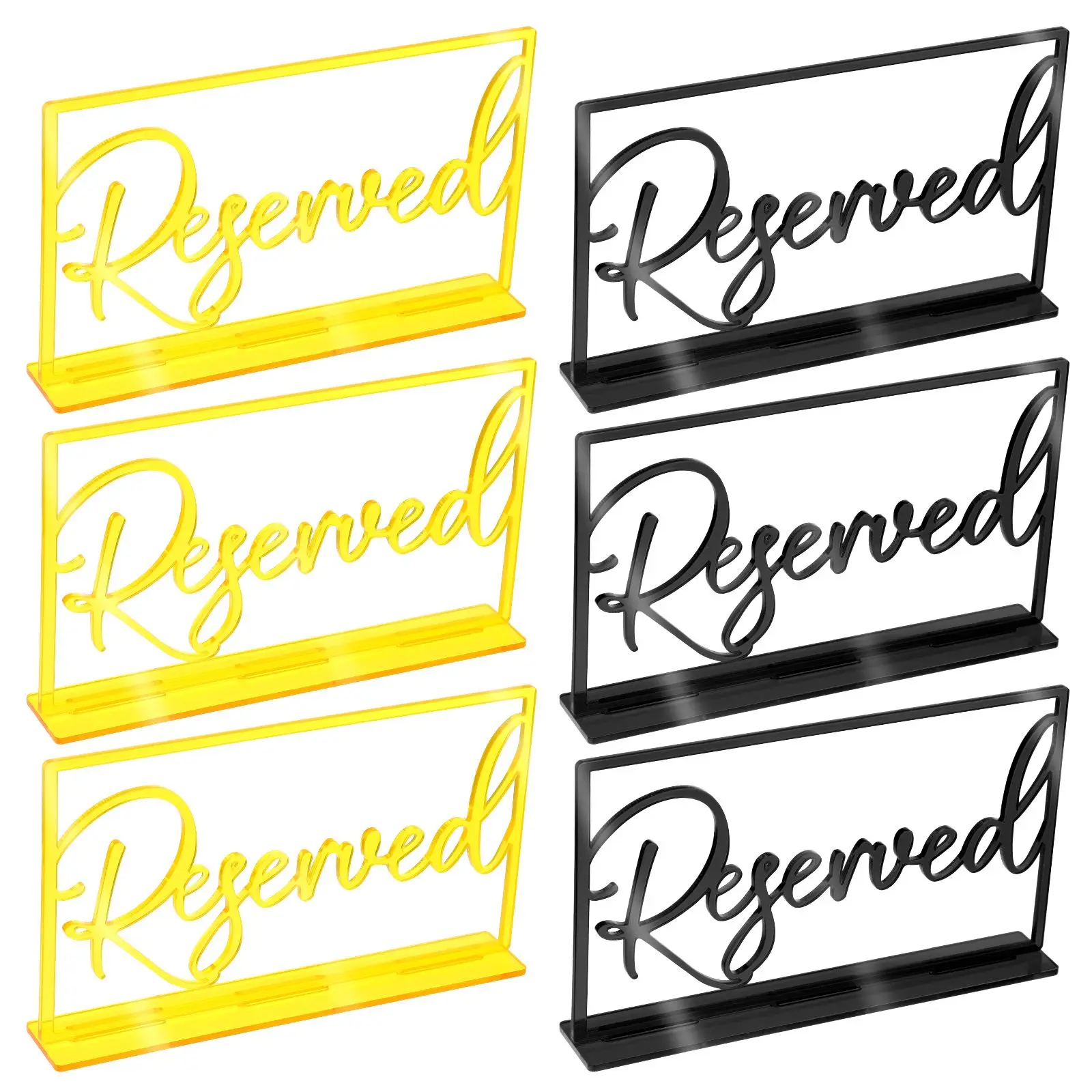 6pcs Acrylic Signs Table Seating Wedding Banquet Restaurant Conference Weddings Place Cards Holder Decorative Display
6pcs Acrylic Signs Table Seating Wedding Banquet Restaurant Conference Weddings Place Cards Holder Decorative Display