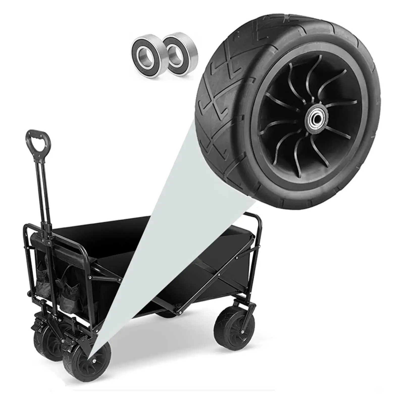 Replacement Wheel for Folding Carts 360° Swivel for Muddy Terrain Heavy Duty Smooth Movement Versatile Universal Fit
Replacement Wheel for Folding Carts 360° Swivel for Muddy Terrain Heavy Duty Smooth Movement Versatile Universal Fit