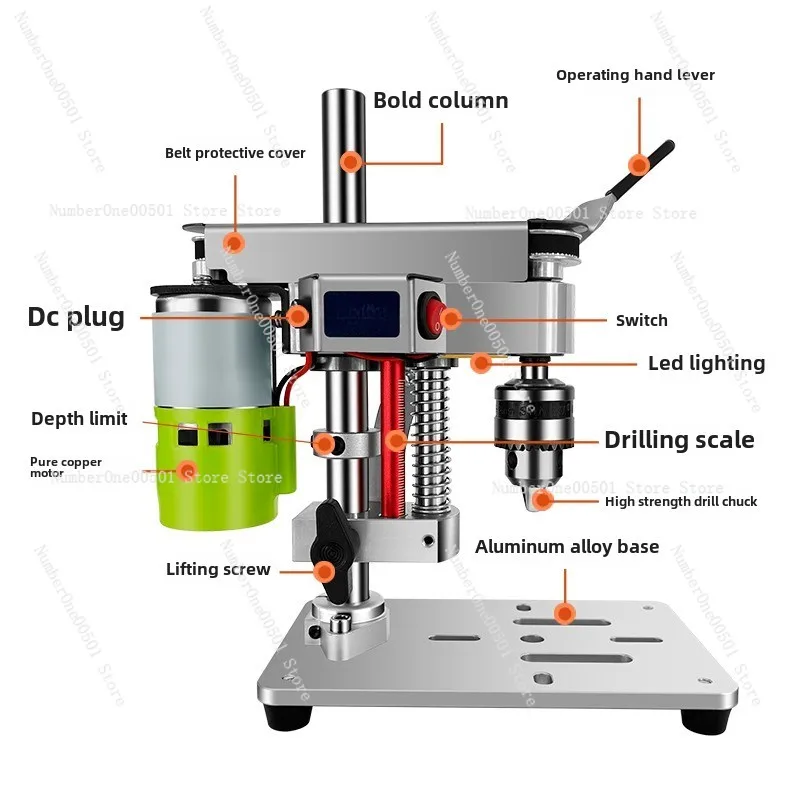 Home micro mini desktop drill DIY Table Repair Desktop High Precision DC Variable Speed Drilling Drill
Home micro mini desktop drill DIY Table Repair Desktop High Precision DC Variable Speed Drilling Drill
