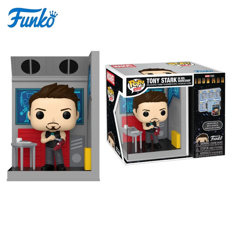 Funko Pop Original Marvel Avengers Tony Stark 3D Scene Iron Man Action Figures Toys for Kids Boys Girls Christmas Gift
Funko Pop Original Marvel Avengers Tony Stark 3D Scene Iron Man Action Figures Toys for Kids Boys Girls Christmas Gift