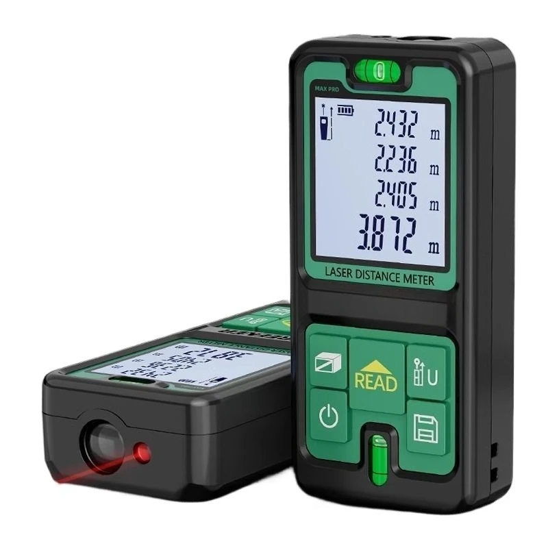 Handheld laser electronic rangefinder high-precision infrared measuring ruler measuring instrument
Handheld laser electronic rangefinder high-precision infrared measuring ruler measuring instrument