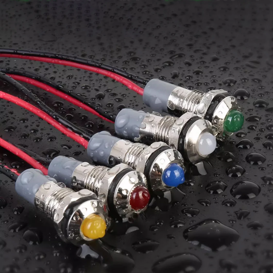 20PCS/LOT 10MM Metal Indicator Light AC/DC 3~220V Ball/Flat Surface IP65 Waterproof LED Signal Pilot Light with 150MM Cable
20PCS/LOT 10MM Metal Indicator Light AC/DC 3~220V Ball/Flat Surface IP65 Waterproof LED Signal Pilot Light with 150MM Cable