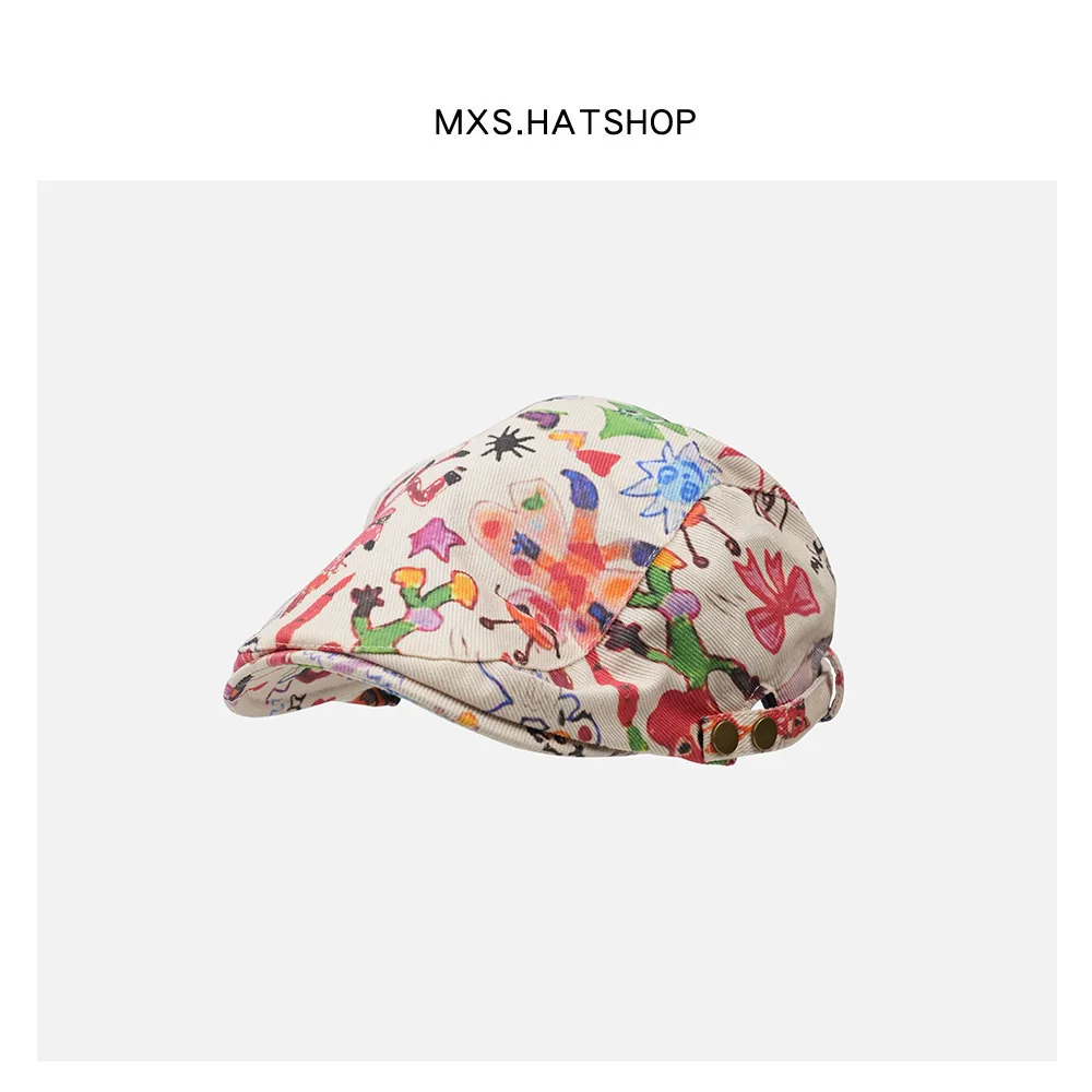 Adorable Graffiti Beret Hat for Women And Men Street Style Retro Fun Painter Cap Versatile Short Brim round Top Cap for Shopping
Adorable Graffiti Beret Hat for Women And Men Street Style Retro Fun Painter Cap Versatile Short Brim round Top Cap for Shopping