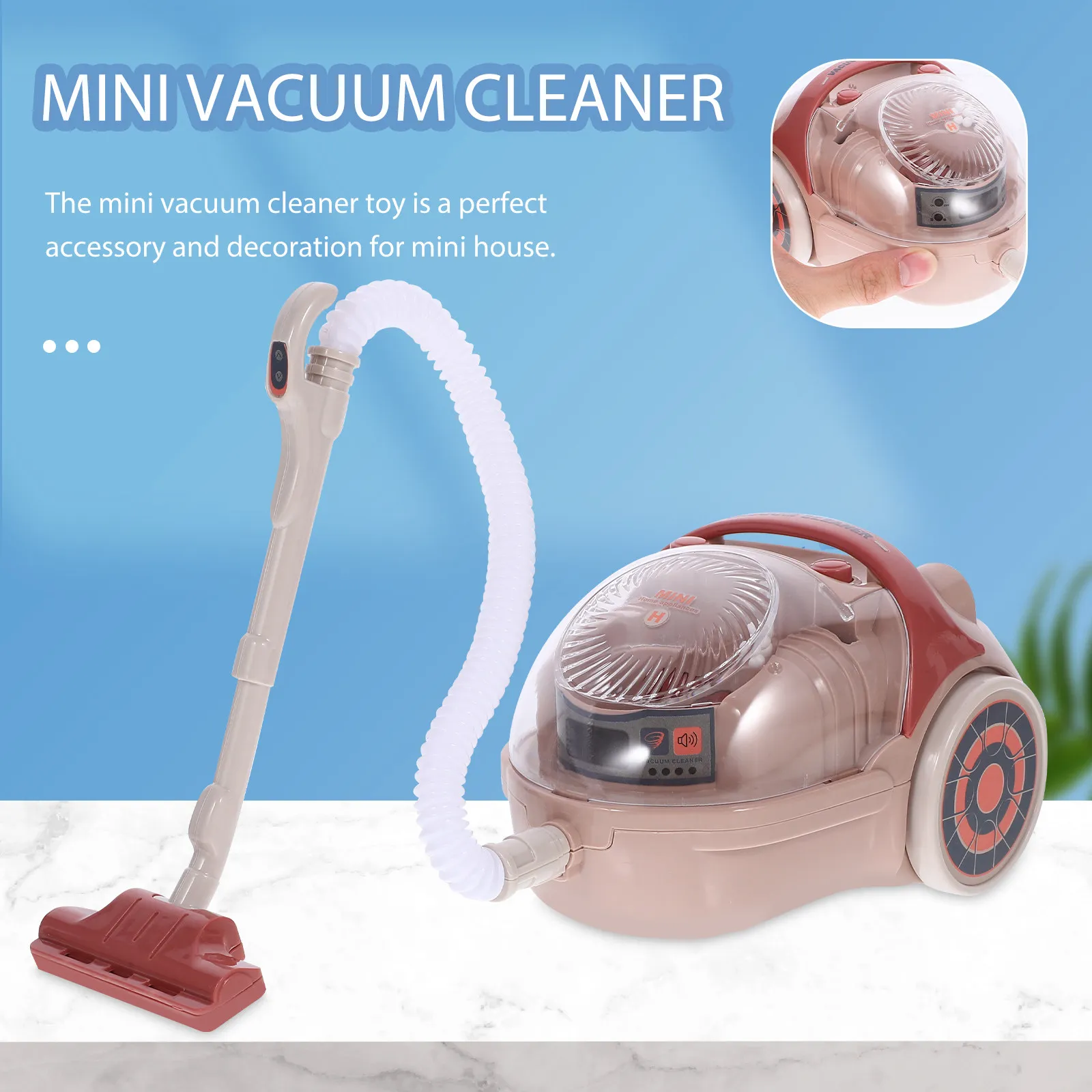 Simulation Vacuum Cleaner Plaything for Toddlers Bright Color Sturdy Fade Resistant Hand Eye Coordination Early Learning
Simulation Vacuum Cleaner Plaything for Toddlers Bright Color Sturdy Fade Resistant Hand Eye Coordination Early Learning