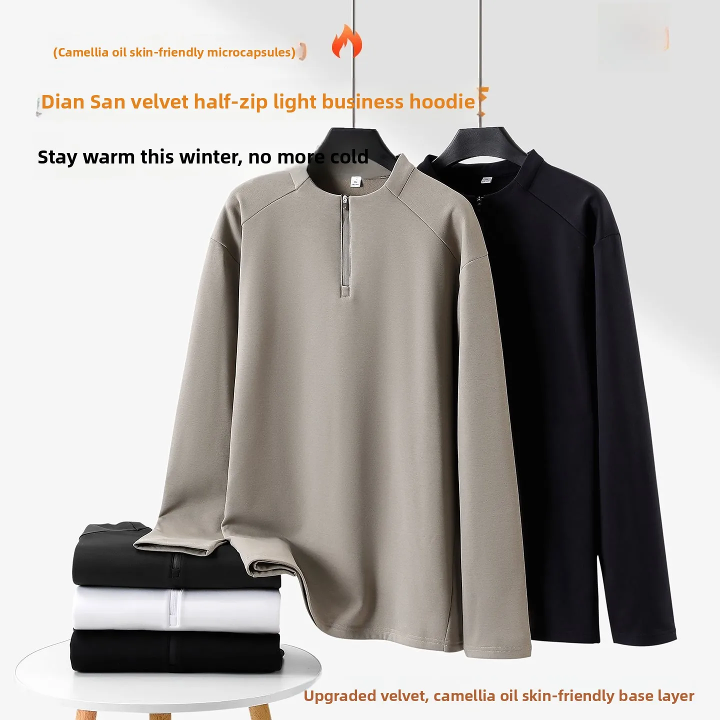 Men's Stand Collar Sweatshirt Jacket Half Unzipped Long Sleeve Base Shirt Organic Cotton Thin Autumn Outerwear T-Shirt
Men's Stand Collar Sweatshirt Jacket Half Unzipped Long Sleeve Base Shirt Organic Cotton Thin Autumn Outerwear T-Shirt