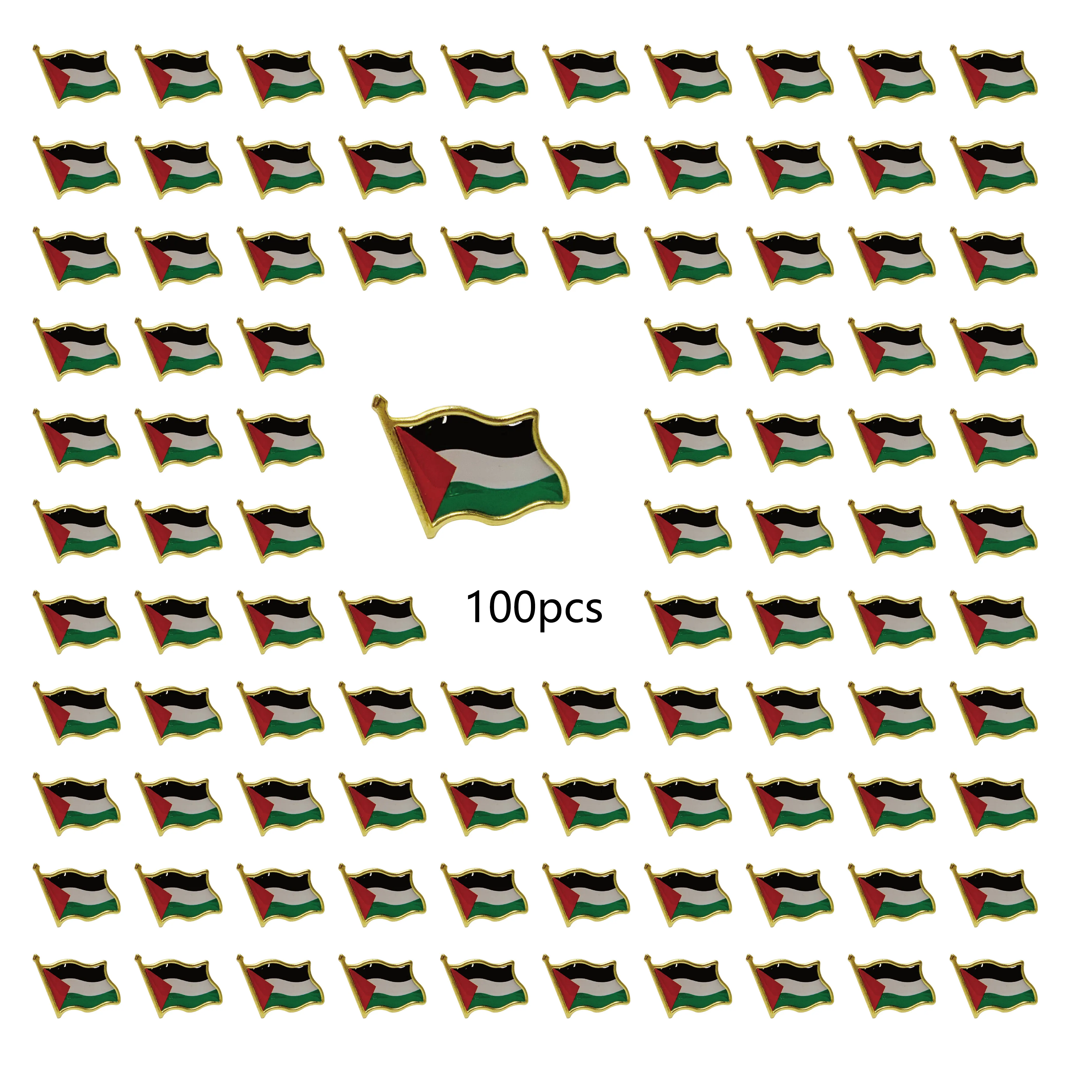 20/100Pcs Palestine Flag Lapel Pins Bulk - Metal Palestinian National Lapel Pin
20/100Pcs Palestine Flag Lapel Pins Bulk - Metal Palestinian National Lapel Pin