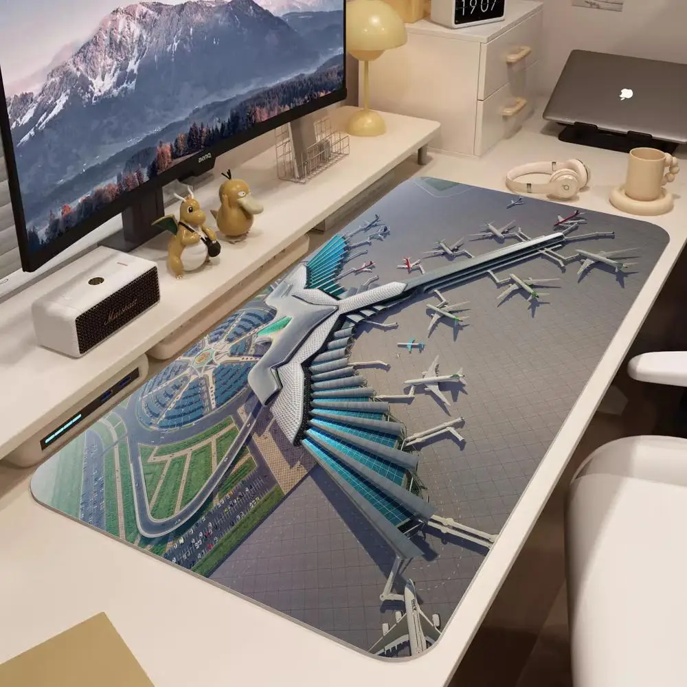 Large Airport Top View Aesthetic Mouse Pad Abstraction Art Game Mousepad Gamer Computer Accessories Non-Slip Large Plane DeskMat
Large Airport Top View Aesthetic Mouse Pad Abstraction Art Game Mousepad Gamer Computer Accessories Non-Slip Large Plane DeskMat