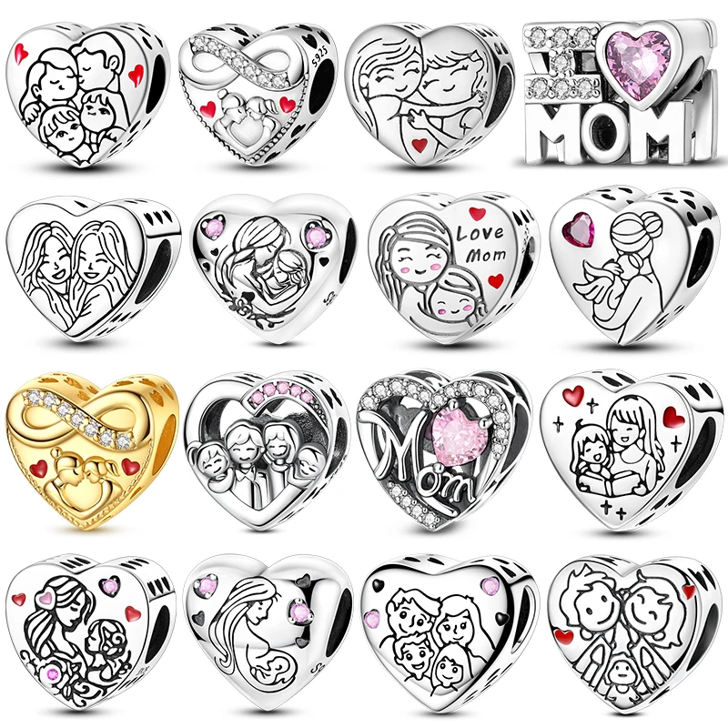 charms plata de ley 925 Family and Friendship Heart Shape Beads Fits 3mm Bracelets Necklace For Women Luxury DIY Fine Jewelry
charms plata de ley 925 Family and Friendship Heart Shape Beads Fits 3mm Bracelets Necklace For Women Luxury DIY Fine Jewelry