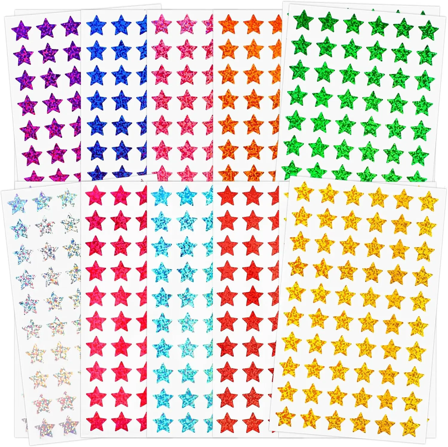 3000 Sparkly Holographic Star Stickers for Kids Rewards, Classroom Supplies, DIY Projects
3000 Sparkly Holographic Star Stickers for Kids Rewards, Classroom Supplies, DIY Projects