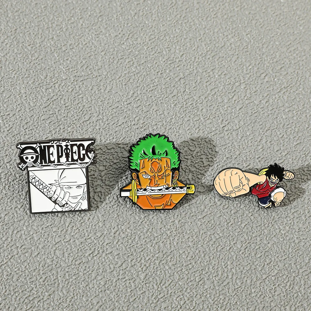 Japanese Anime Cartoon One Piece Metal Pins Luffy Zoro Alloy Enamel Brooches Accessories Lapel Pin Decorations Y2k Fashion Toys
Japanese Anime Cartoon One Piece Metal Pins Luffy Zoro Alloy Enamel Brooches Accessories Lapel Pin Decorations Y2k Fashion Toys