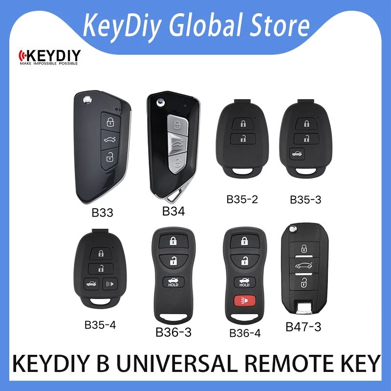 10PCS KeyDiy B series B33 B34 B35-2 B35-3 B35-4 B36-3 B36-4 B47-3 Universal remote key For KD900/KDMax/KDmate/KDX2/KDX4
10PCS KeyDiy B series B33 B34 B35-2 B35-3 B35-4 B36-3 B36-4 B47-3 Universal remote key For KD900/KDMax/KDmate/KDX2/KDX4