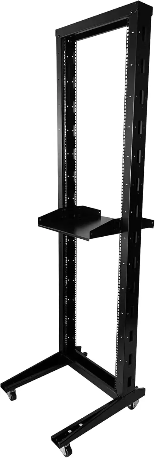 2 Post 42U Open Frame Server Rack 2-Post Server Rack Network Rack,with Movable casters,Comes with 2 Center Trays,for 19 Inch
2 Post 42U Open Frame Server Rack 2-Post Server Rack Network Rack,with Movable casters,Comes with 2 Center Trays,for 19 Inch